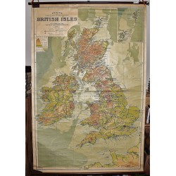 British Isles: Philips' Comparative Series of Large School Maps (Large Pull Down Map)